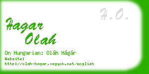 hagar olah business card