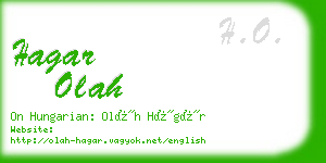 hagar olah business card